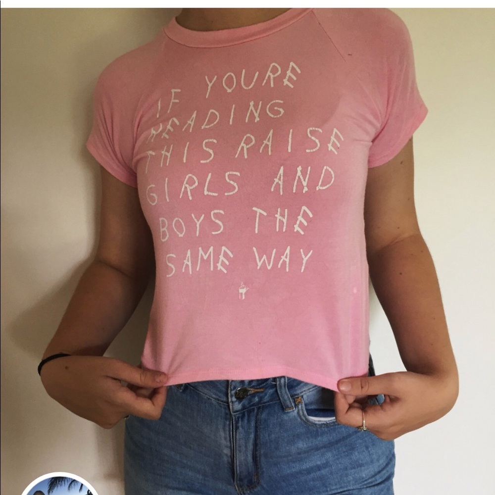 OMighty pink crop top